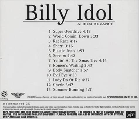 Billy Idol Album Advance - Devil