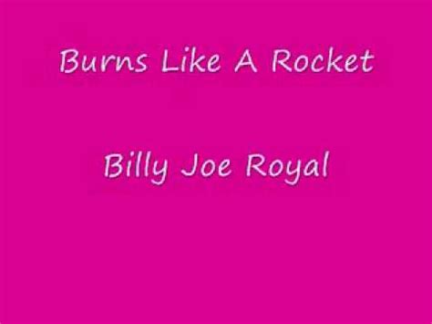 Billy Joe Royal – Burn Like A Rocket All The Lyrics