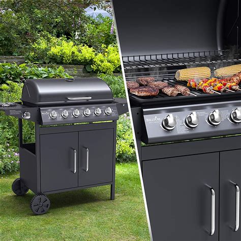 BillyOh Matrix 6 Burner Gas BBQ with Side Burner, Gas Barbeque Grill …