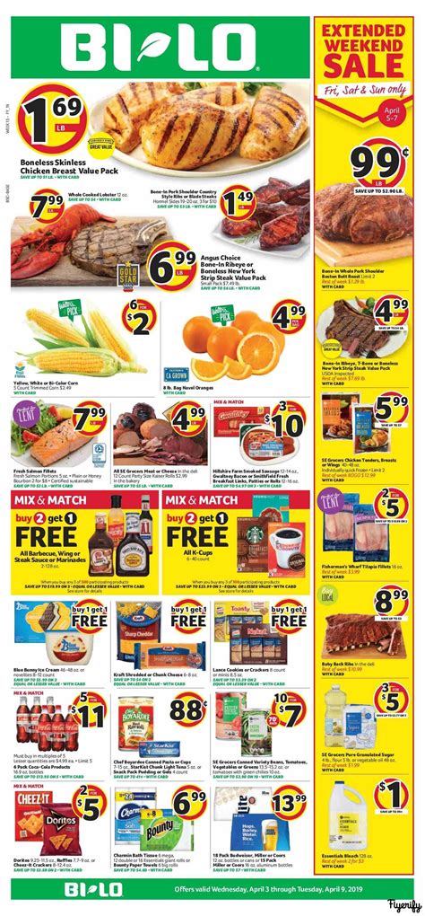 Bilo weekly ad sc. Contact Us. • • •. Welcome to the official website of Valeskis 4th Street Bilo! We are a full Service Supermaket catering to the Community of Indiana. See our weekly ad, browse delicious recipes, or peruse store information. 