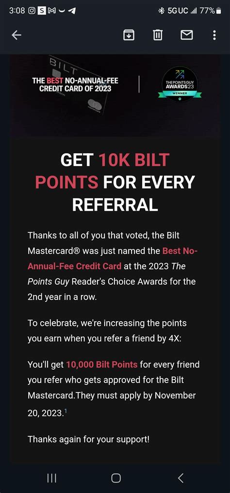 Bilt referral. Dec 29, 2023 ... Earn Points by Referring a Friend. Another way to take advantage of the Bilt Rewards ecosystem is to refer a friend to get the Bilt card. Right ... 