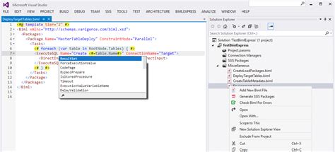 Biml visual studio 2019.  With Biml, you can define your data environments an...