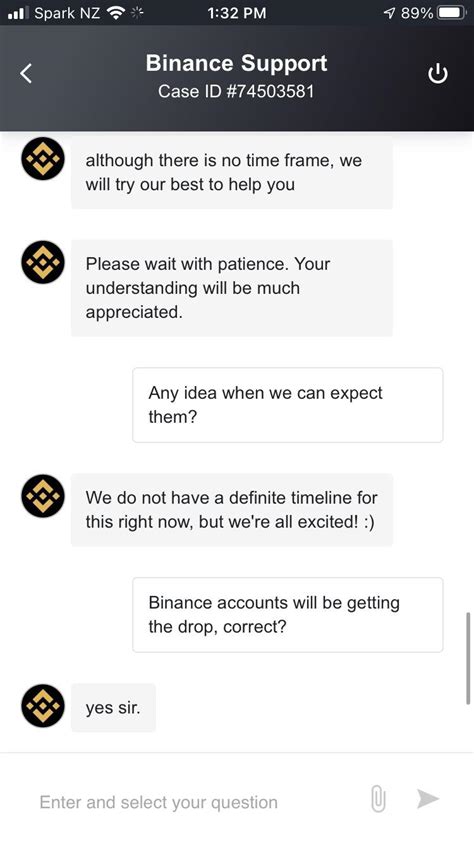 Binance's Response: Acknowledgment and Rectification