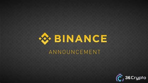 Binance System Maintenance Binance