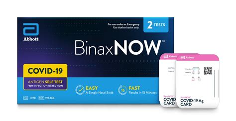 Binax now walgreens. BinaxNOW COVID-19 Antigen Self Test from Abbott can be used to detect active infection, with or without symptoms. This rapid-result test is for personal use. See results in just 15 minutes. Each kit box contains 2 test cards, 2 nasal swabs and 2 reagent bottles. * Abbott conducted a computational analysis of the detection of multiple SARS-COV-2 ... 