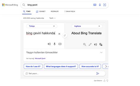 Bing çeviri