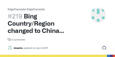 Bing Country/Region changed to China automatically …