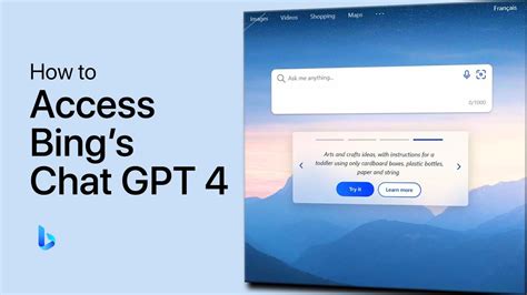 Voici les étapes à suivre : 1. Inscrivez-vous sur le site de Bing pour avoir accès à GPT-4. Microsoft a initialement ouvert une liste d’attente pour avoir accès à GPT-4 depuis leur moteur de recherche Bing. Aujourd’hui, vous pouvez avoir GPT4 en vous rendant sur le site officiel de Bing.. 