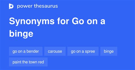 Binge synonyms, binge antonyms - FreeThesaurus.com