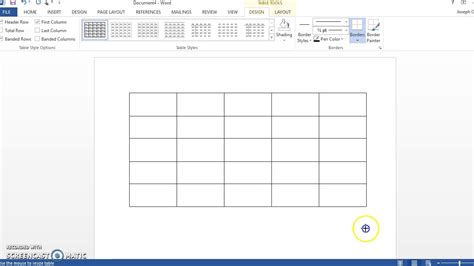 Bingo Chart Table in Word - YouTube