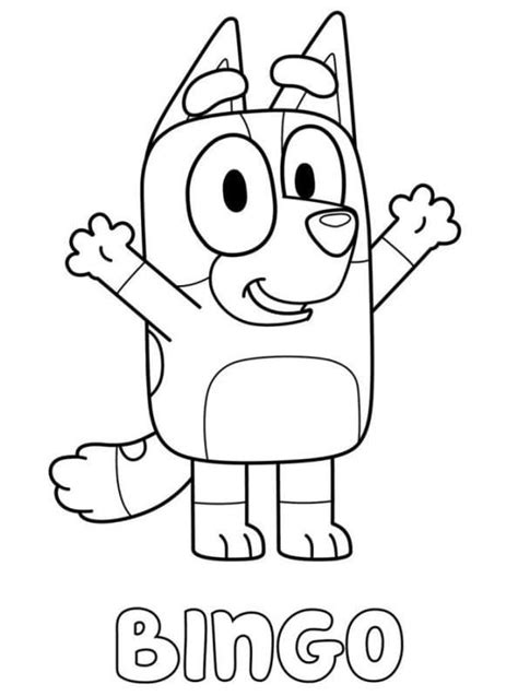 Bingo Coloring Shee
