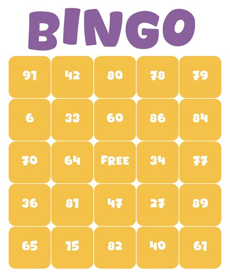 Bingo Number Game: Free Printable Bingo Cards - Paper Trail Design image 1