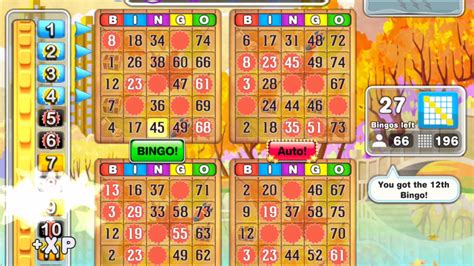 Bingo games with auto daub