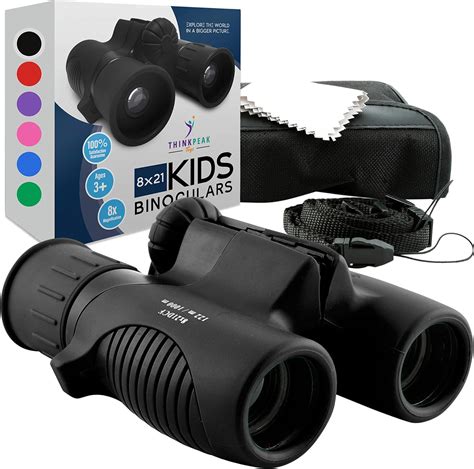 Binoculars for Kids -Think Peak Toys Kids Binoculars, Black