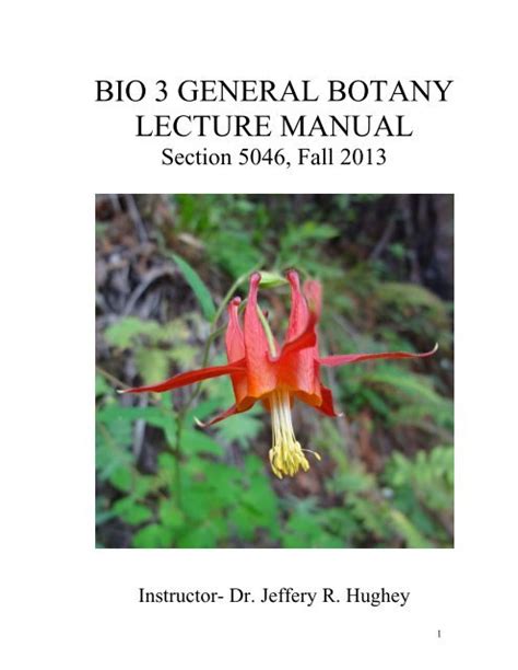 Bio 3 general botany lecture manual hartnell. - Metalworking fluids by jerry p byers.