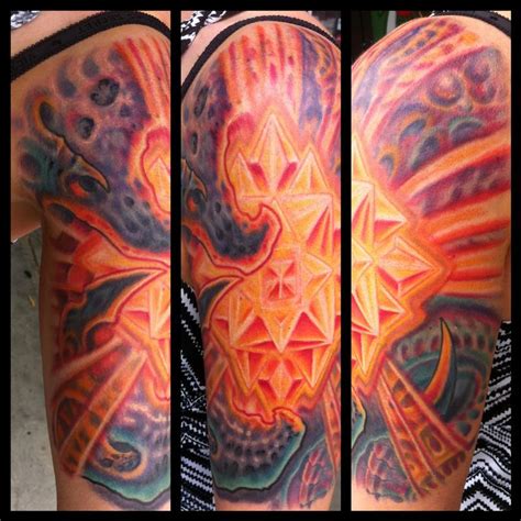 Bio organic lightform tattoo by Phil Robertson Tattoos