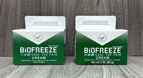 BioFreeze Cold Therapy Pain Treatment Relief Cream - eBay