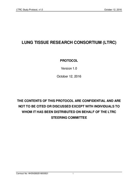 BioLINCC: Lung Tissue Research Consortium (LTRC)