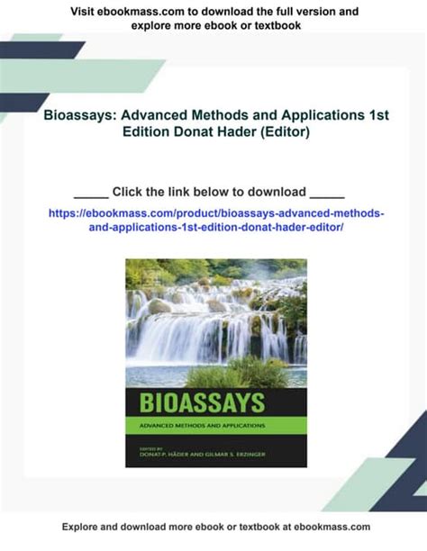 Bioassays Advanced Methods And Applications