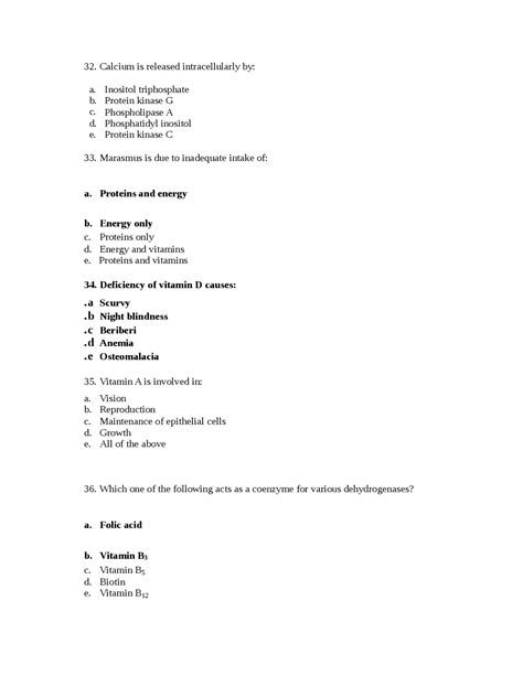 Biochemistry Multiple Choice Questions And Answers Hemoglobin