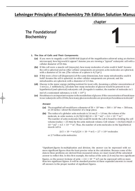 Biochemistry Solution Manual Pdf
