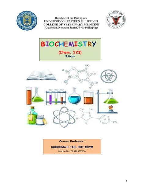 Biochemistry module.  Biochemistry is an introductory course, designed for both biolo...