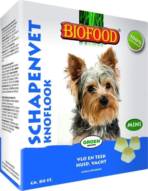 Biofood schapenvet mini bonbons knoflook (80 ST)