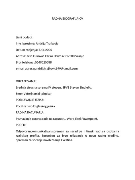 Biografija Du&scaron;anke Kalanj - Espreso
