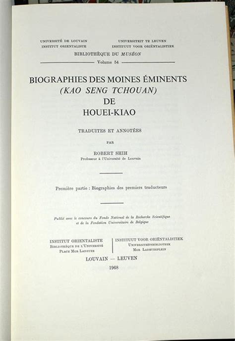 Biographies des moines éminents de houei kiao. - Student solutions manual for ferland s discrete mathematics.