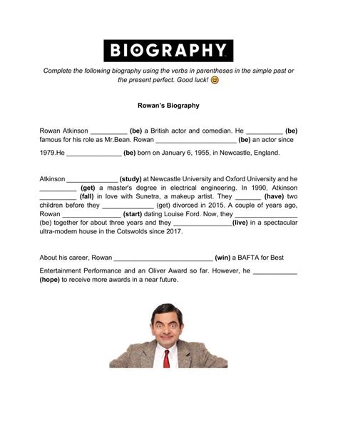 Biographies of past number