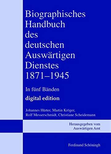Biographisches handbuch des deutschen auswärtigen dienstes, 1871 1945. - Supportive care in cancer a handbook for oncologists basic and.
