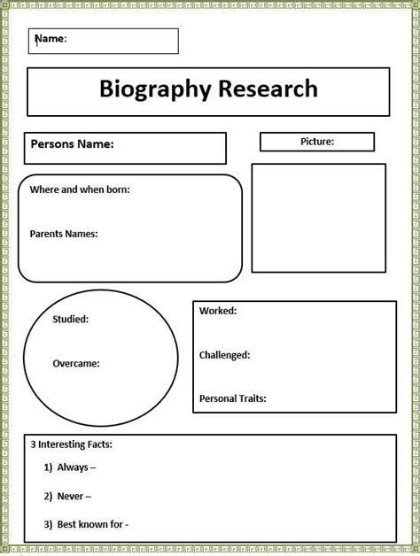 Biography Generator K5 Computer Lab Technology Lessons Graphic