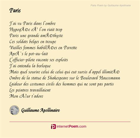 Biography and poems of Guillaume Apollinaire: Who is ...