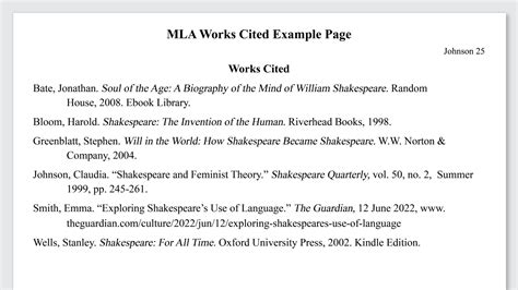 Biography citation format