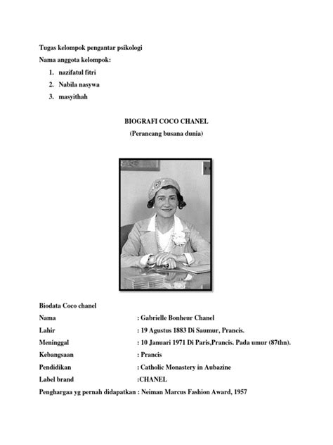 Biography coco chanel pdf merge