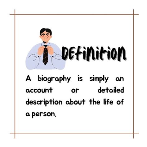 Biography definition quizlet