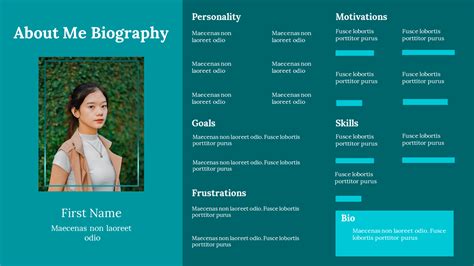 Biography display words for myspace for free