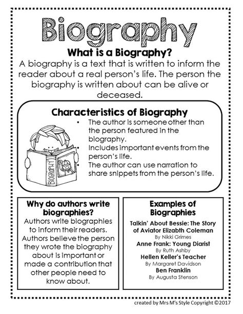 Biography genre define in writing