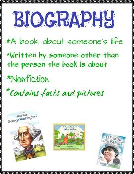 Biography genre definition and example