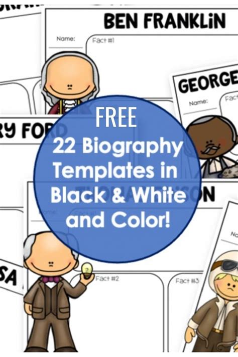 Biography lessons for elementary on responsibility and success