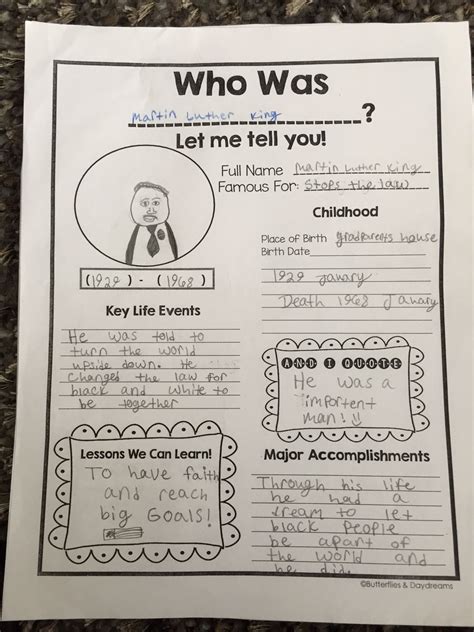 Biography lessons second grade free