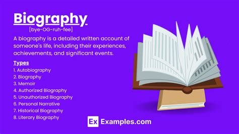 Biography meaning example