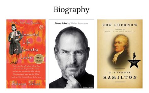 Biography nonfiction examples