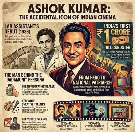 Biography of ashok kumar bollywood actor