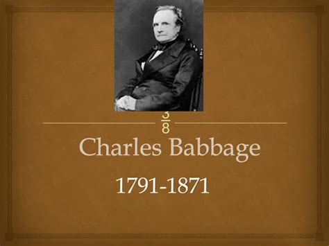 Biography of charles babbage summary of macbeth