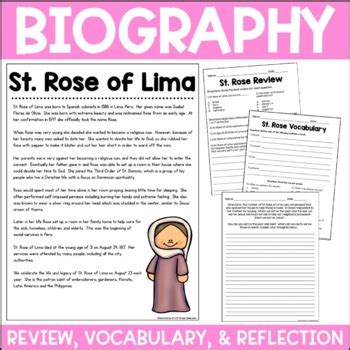 Biography on st rose of lima