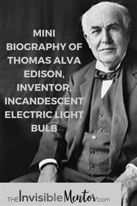 Biography on the light bulb