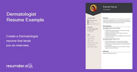 Biography profile examples for dermatologist mobile