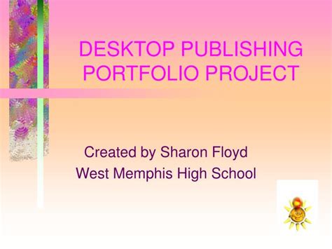 Biography project desktop publishing portfolio
