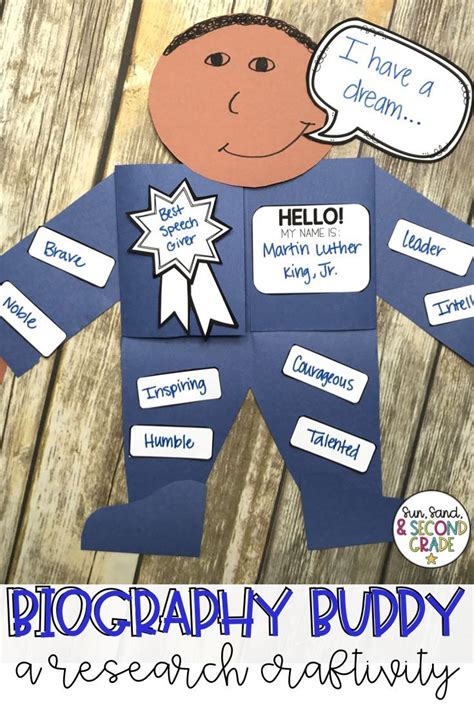 Biography project for third graders free